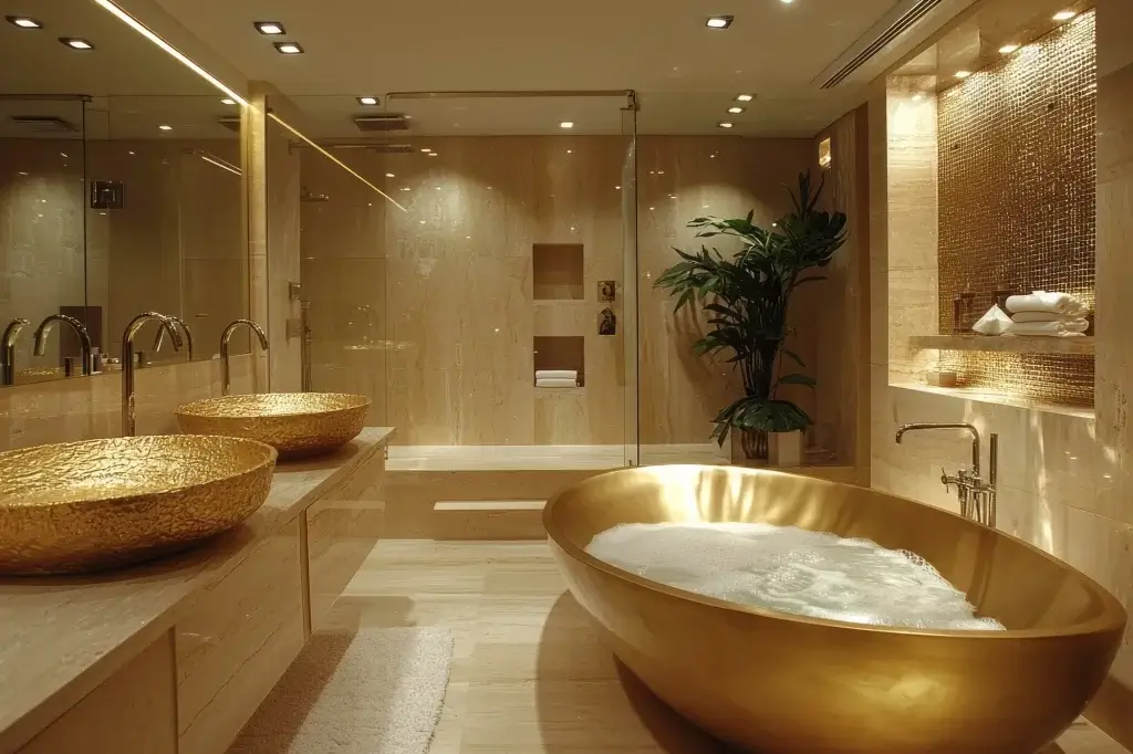 Spa-Like and Luxurious Bathroom